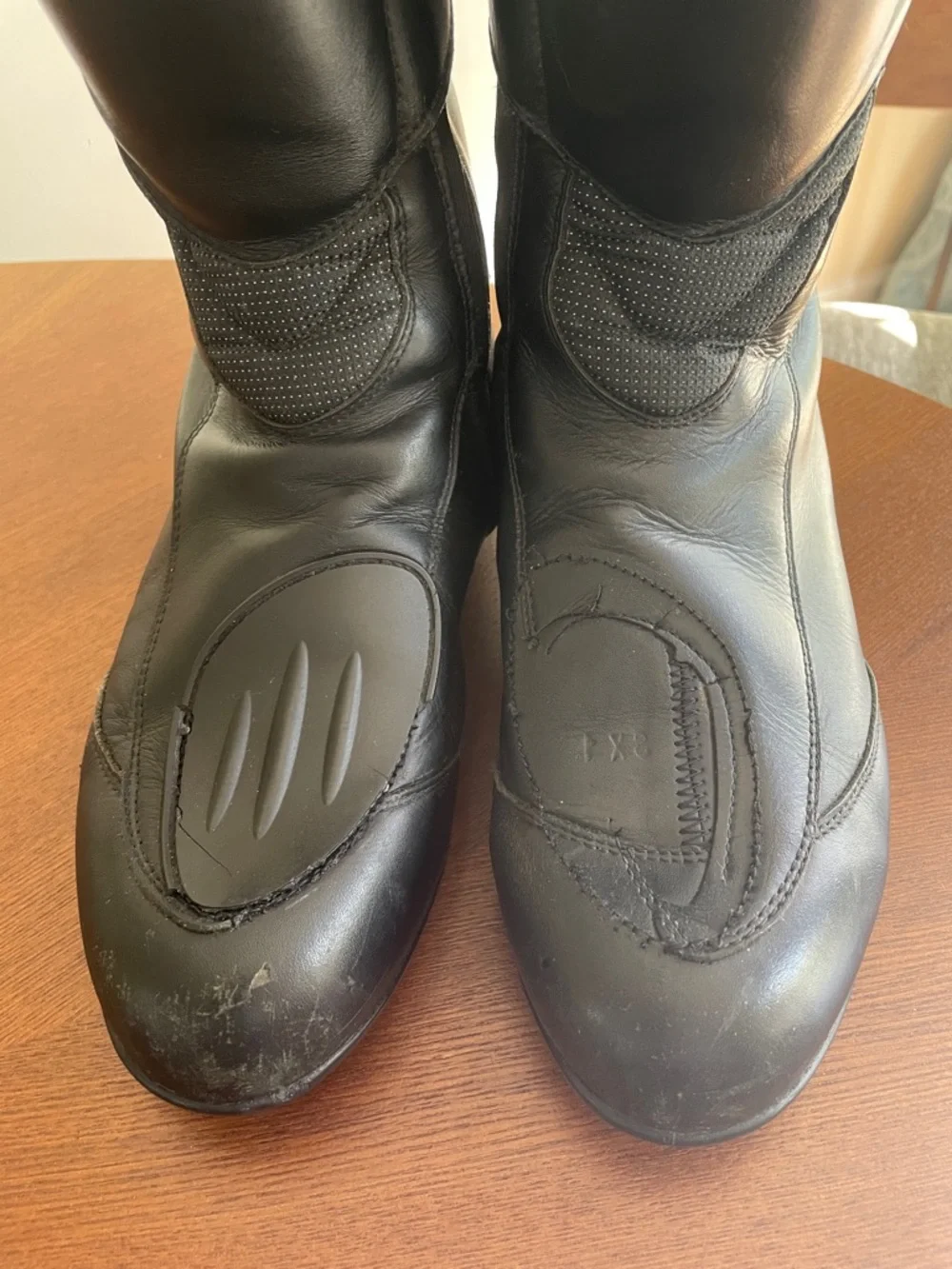 BMW Black Leather Motorcycle Boots Vintage Size 10.5 or Size 11
